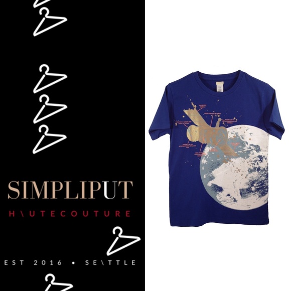 J Crew Factory Crew Cut Celestial Space T Shirt - Picture 1 of 9